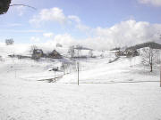 Blick nach S�dwesten zum Jockenhof (links) und Dieselhof (rechts) am 20.2.2004