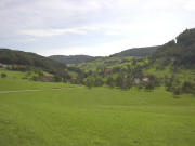 Blick nach Nordosten ins Brettental am 15.8.2004