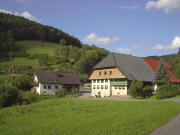 Blick nach Norden zum Mathislehof am 1.8.2005 abends