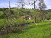 Blick nach Norden zum Schw�rzleshof bis hoch zum Lindenberg am 30.4.2005