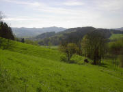 Blick vom Weberdobel nach Westen �ber Wickenhof ins Dreisamtal am 30.4.2005
