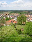 Blick vom Nimberg nach Norden am 30.4.2006 �ber Nimburg bis Riegel a.K.