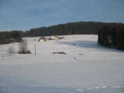 Blick nach Osten zum Hanneslehof am 5.2.2006