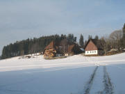 Blick nach Nordosten zum Schnapsbeckenhof am 9.8.2005
