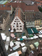 Blick nach Norden zu Kornhaus und Rappen (rechts) am 6.7.2006