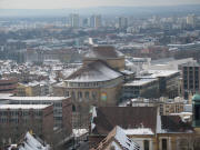Tele-Blick nach Westen zu Stadttheater und Sedanviertel am 12.3.2006
