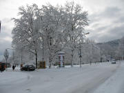 Blick nach S�dosten zum Littenweilermer Flohmarkt alias PH-Parkplatz am 5.3.2006
