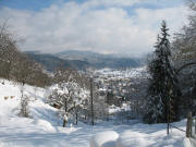 Blick vom Cafe St.Barbara nach Norden �ber Littenweiler am 6.3.2006