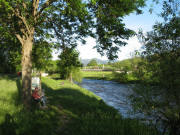 Blick nach Osten zum Dreisamsteg beim Wasserwerk am 21.5.2006