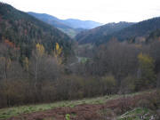 Blick von Neuenweg nach S�den ins Kleine Wiesental nach B�rchau am 16.11.2006