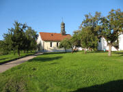 Blick nach Norden zur Kirche in Wittlekofen am 21.9.2006