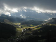Blick von Lindenberg nach S�den ins Ibental am 6.1.2008 um 12.03 Uhr