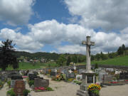 Blick ber den Friedhof nach Norden gen Oberibach am 23.7.2008