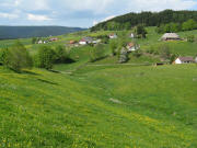 Blick am 14.5.2008 �ber L�wenzahn nach S�dwesten auf Rudenberg