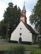 Blick nach Nordosten zur Schlosskapelle in Stegen am 3.10.2008