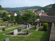 Blick nach Norden �ber den Reichenbacher Friedhof am 4.6.2009