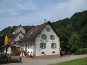 Blick nach S�dwesten zur M�hle und B�ckerei Mellert am 4.6.2008