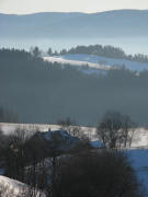 Tele-Blick nach Sden ber Rohrerhof und die Lindlehh zum Dreisamtal im Nebel am 11.1.2009 