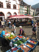 Blick �ber den M�nstermarkt nach Osten zum Kornhaus am 22.9.2009