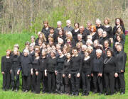 Der Freiburger Oratorienchor an der Dreisamt bei Ebnet am 17.4.2010