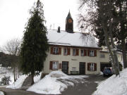 Blick nach S�den am 21.2.2010 zum Rathaus von B�rchau