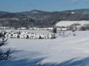 Blick vom Holzhof nach Nordwesten ber Oberbirken nach Stegen am 2.1.2010