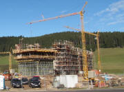Blick nach Norden zum Testo-Neubau in Titisee-Neustadt am 28.10.2010