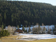 Blick nach Osten zum Campingplatz Bankenhof am 8.2.2011