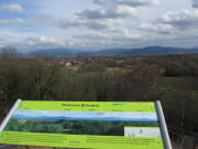 Hugstetten am 13.3.2011: Blick nach S�dosten vom Belvedere gen Freiburg und hoch zum Schauinsland
