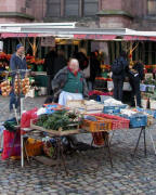 Am 28.1.2011 bei -2 Grad und Ostwind am Freiburger M�nstermarkt