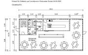 Grundriß EG - Cafeteria und Lernräume