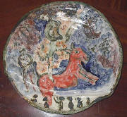 Schale mit rotem Pferd 38 cm - AnitaKaier.de