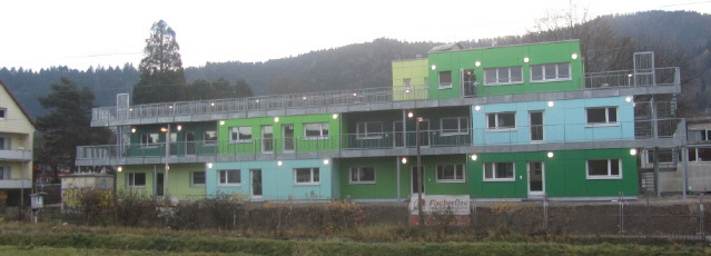 Flüchtlingswohnheim in FR-Littenweiler, Höllentalstrasse, am 16.12.2015