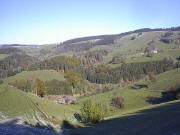 Blick vom Zwerisberg bzw. R�merstrasse �ber Gerngro�hof (unten) und Boshof (rechts) nach Norden