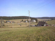 Blick von S�den zu Altenvogtshof (links) und Schneckenhof in Richtung Schollach