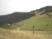 H�fener H�tte: Blick nach Osten zum Roteck 1156 m hoch