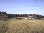 Blick von der B500 nach Norden zum Gasthaus zum Kreuz 11/2003