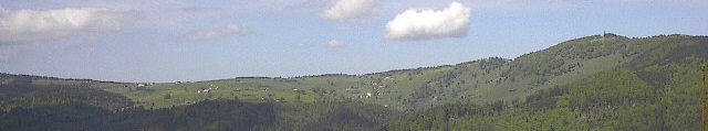 Blick auf Hofsgrund und Schauinsland von der Erlenbacher Hütte