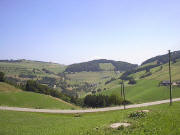 Blick von der Breitnau nach Osten zum Hörnle, Itzenwald, Wiedener Eck (von links) und Neuhof (unten) 