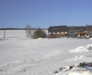 Blick nach Norden zum Altvogtshof in Hinterschollach am 21.2.2004