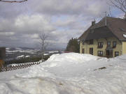 Blick nach Norden an der Bäuerleshütte bis nach St. Märgen im Februar 2004