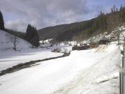 Blick nach Nordwesten zum Bruggerhof an der Urach am 2.2.2004