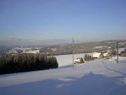 Blick nach Nordosten zum Hugenhof und Thurner am 23.2.2004