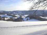 Blick nach Osten vom Willmendobel ob St.Peter �ber Oberibental zu Thurner am 1.2.2004
