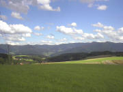 Blick vom Bäreneckle (625 m) nach Nordosten in Richtung Oberprechtal am 21.8.2004
