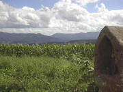 Blick vom Bildstock nach Osten zum Elztal (nach links) und Simonswäldertal (nach Osten) am 21.8.2004
