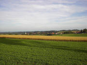 Blick nach S�dosten auf Grafenhausen am 16.8.2004 nachmittags