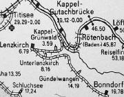 19,78 km Eiselbahn von Kappel-Gutachbr�cke bis Bonndorf, seit 1976 stillgelegt