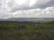 Blick von der Strasse Dresselbach-Gr�nwald nach Norden auf Saig (links), Hochfirst (Mitte) und Kappel (rechts) am 16.8.2004