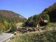 Blick nach Nordosten vorbei am Lifth�uschen des Hebelwiesen-Schlepplifts 10/2004